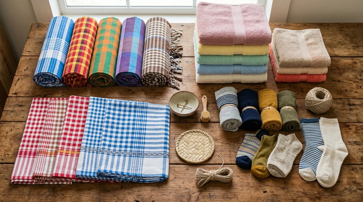 Cotton Lungis & Towels Collection